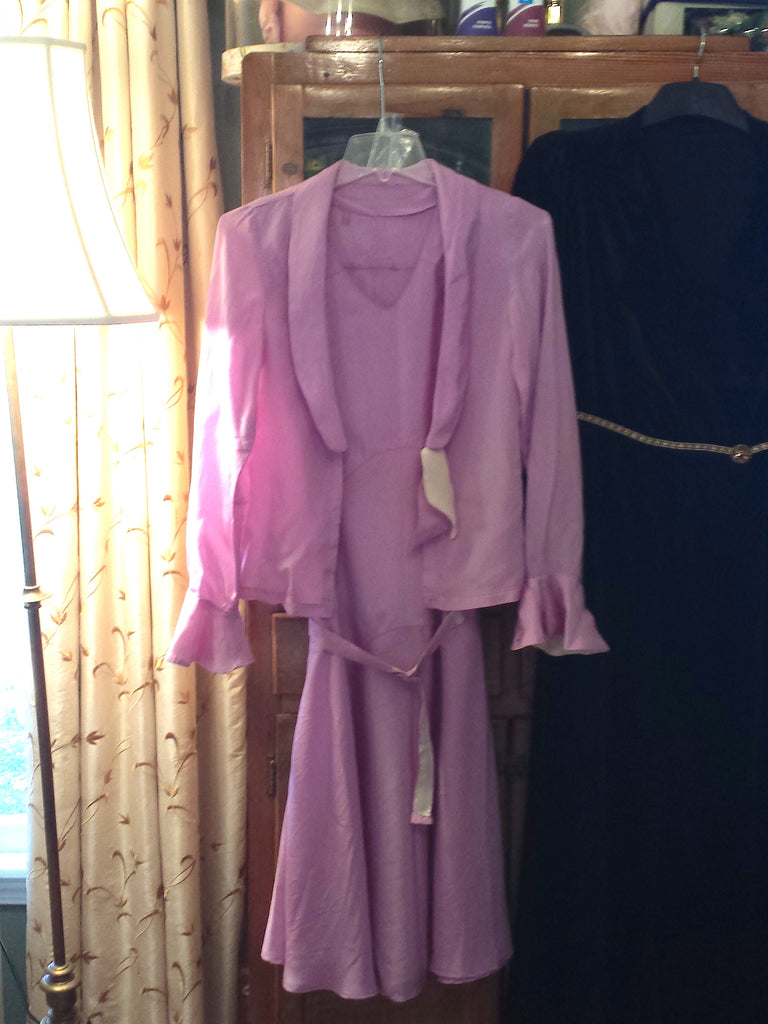 20s mauve or lavender dress set