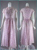 1940s or 1950s silk day dress - shown without crinoline