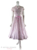 40s/50s Tissue Silk Floral Dress