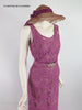 Coordinating hat shown with 30s dress