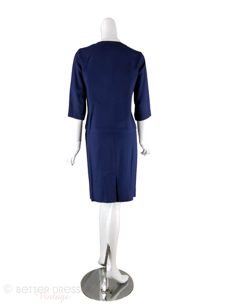 1960s Skirt Suit Back View
