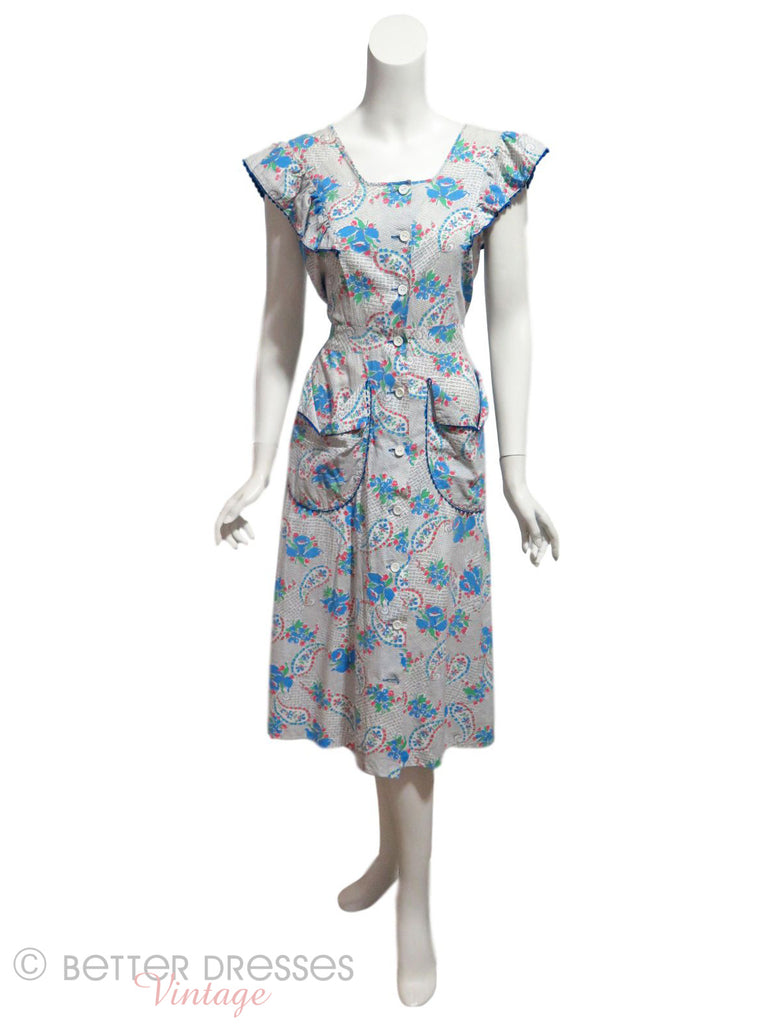 Vintage 30s house dress