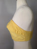 side view of 1950s yellow cotton playsuit top