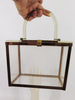 50s Clear Lucite Box Purse