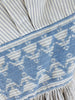 detail of cross stitch on nipped waist of 50s sun dress