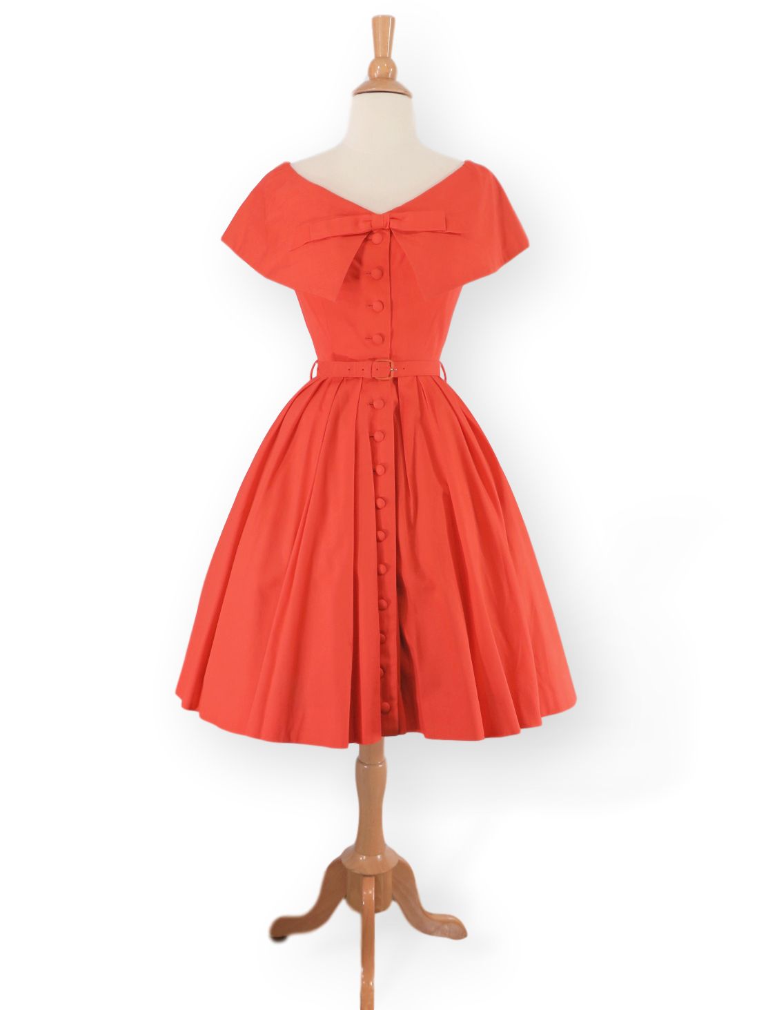 50s womens dresses 50s Dress in Orange Cotton by Gigi Young – Better Dresses Vintage