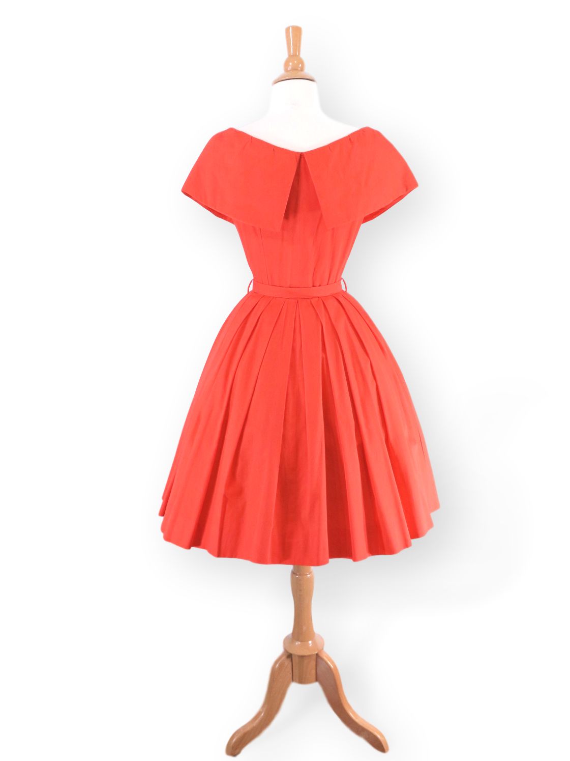 orange 50s dress 1950s Orange Dress
