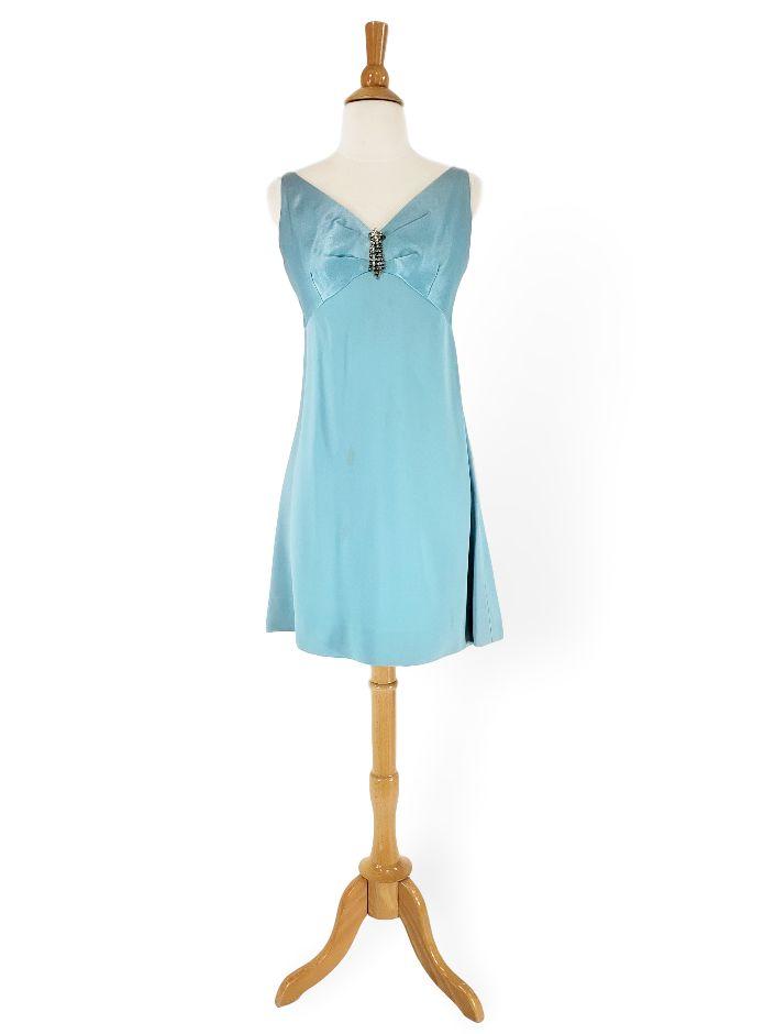 60s Mini Cocktail Dress in Light Blue Better Dresses Vintage 60s Mini Cocktail Dress in Light Blue Better Dresses Vintage