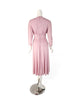 70s/80s Jerry Silverman dress mauve pink back view