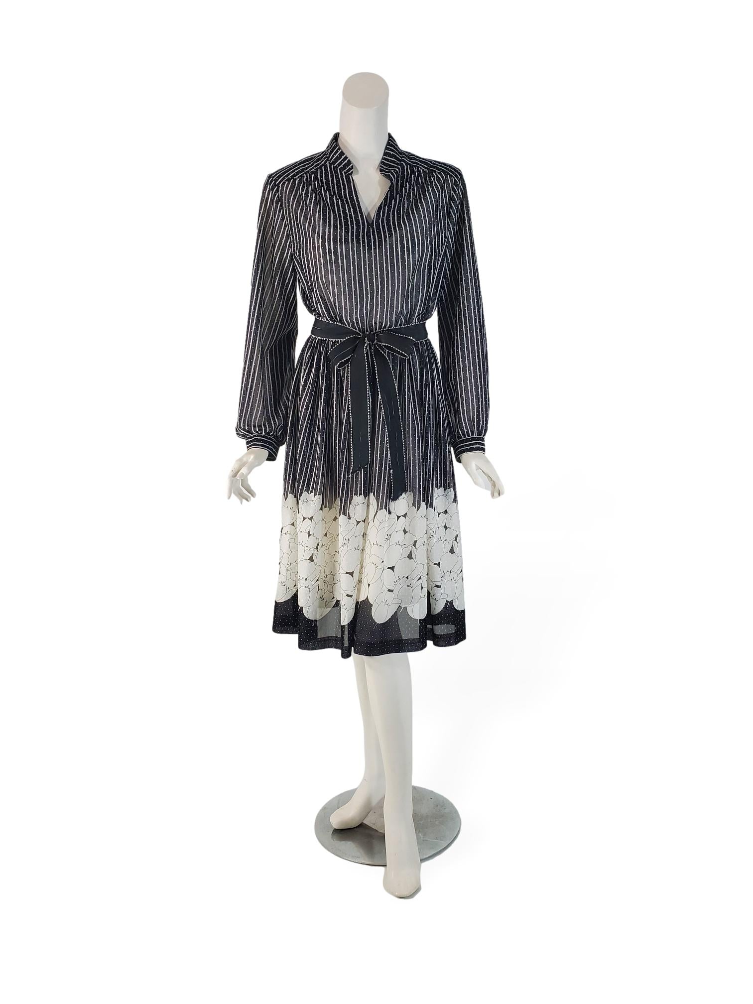 70s/80s Secretary Dress in Black and White Better Dresses Vintage 70s/80s Secretary Dress in Black and White Better Dresses Vintage