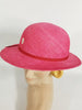Emilio Pucci straw hat in fuchsia - top view
