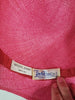 Emilio Pucci straw hat in fuchsia - labels