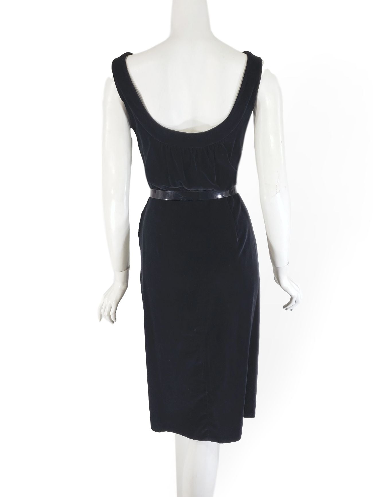 50s Black Velvet Dress 50s Black Velvet Dress
