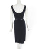 Back view of 50s Black Velvet Dress