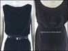 Details of Black Velvet 1950s Dress