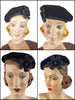 Vintage Stewardess Beret at various angles on different head sizes