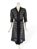 Black lace 40s dress, alternative view