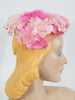 50s/60s veil hat side view