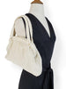 60s beaded handbag on shoulder