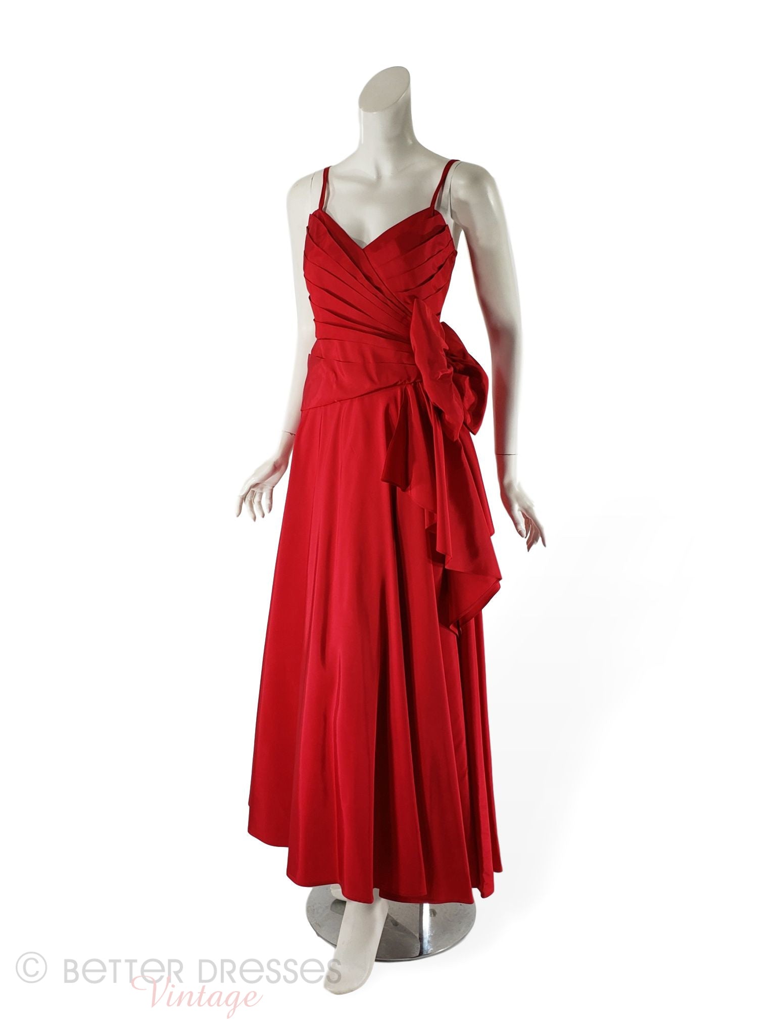 80s Ball Gown in Red Taffeta – Better Dresses Vintage 80s Ball Gown in Red Taffeta – Better Dresses Vintage