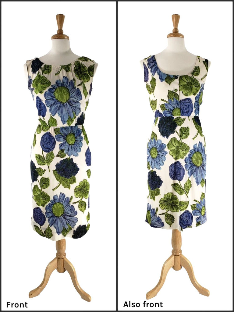 50s Sleeveless Floral Dress