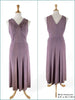 Front and back of 1930s Gown on Fuller-Figured Dress Form