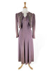 30s Gown and Jacket Set on full-figured dress form