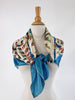 Vintage 40s scarf, tied around Cecelia's shoulders