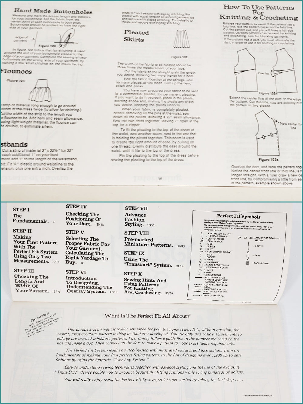 70s The Perfect Fit Sewing Guide for Pattern Drafting With Tools