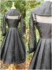 back views of 40s/50s New Look Silk Party Dress