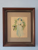 Antique Maud Humphreys framed print, altered. 