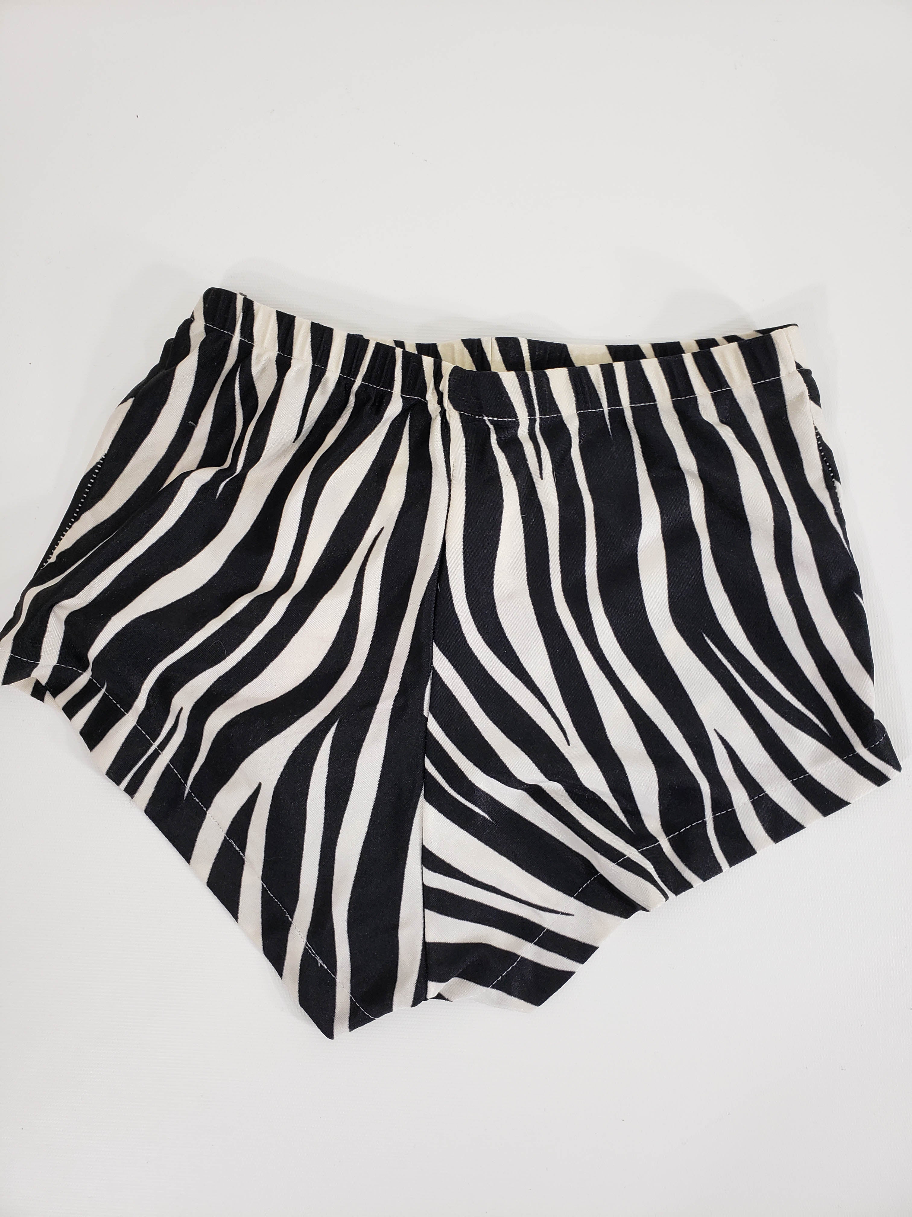 LOW RISE HOTPANTS Beach Shorts Low Waist Short Zebra Print Dance