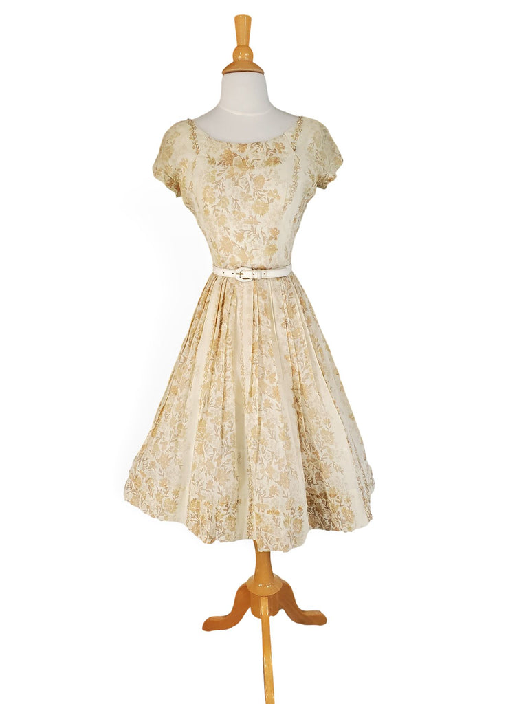 50s/60s Day Dress With Crinoline