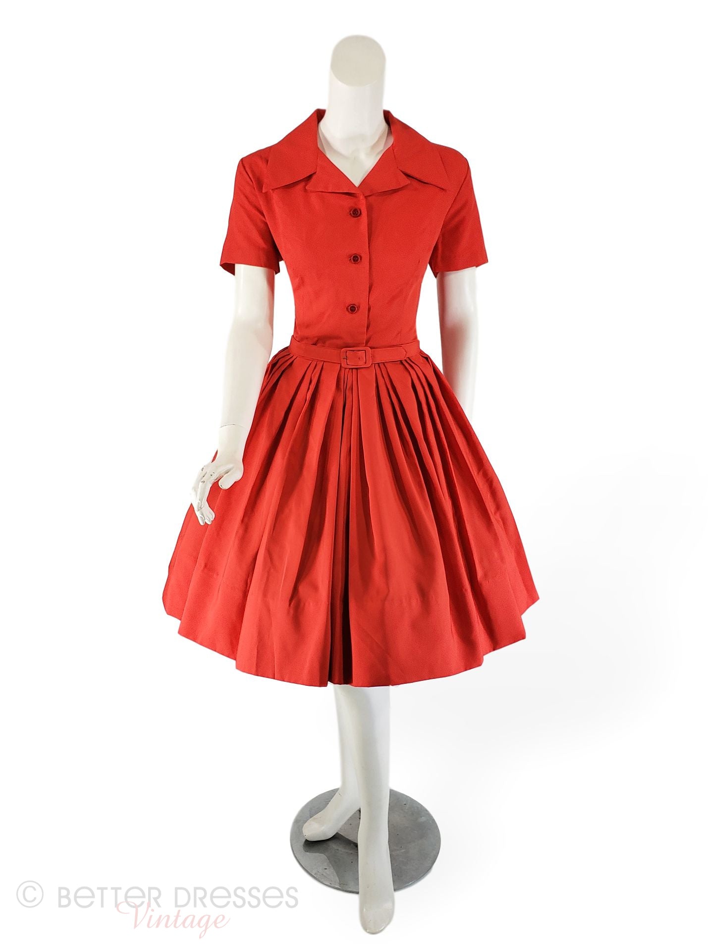 60s/70s Red Shirtwaist Dress Better Dresses Vintage 60s/70s Red Shirtwaist Dress Better Dresses Vintage