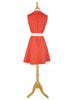 Back view of Red 1970s Minidress