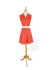 1970s Dress Red Polka Dot Sleeveless A-Line
