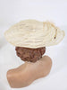 Mid-Century Cartwheel Hat Back View