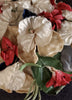 Detail of Velvet and Silk Floral on Mid-Century Platter Hat