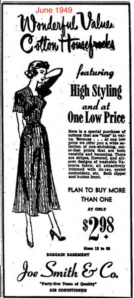 40s/50s Cotton House Dress – Better Dresses Vintage
