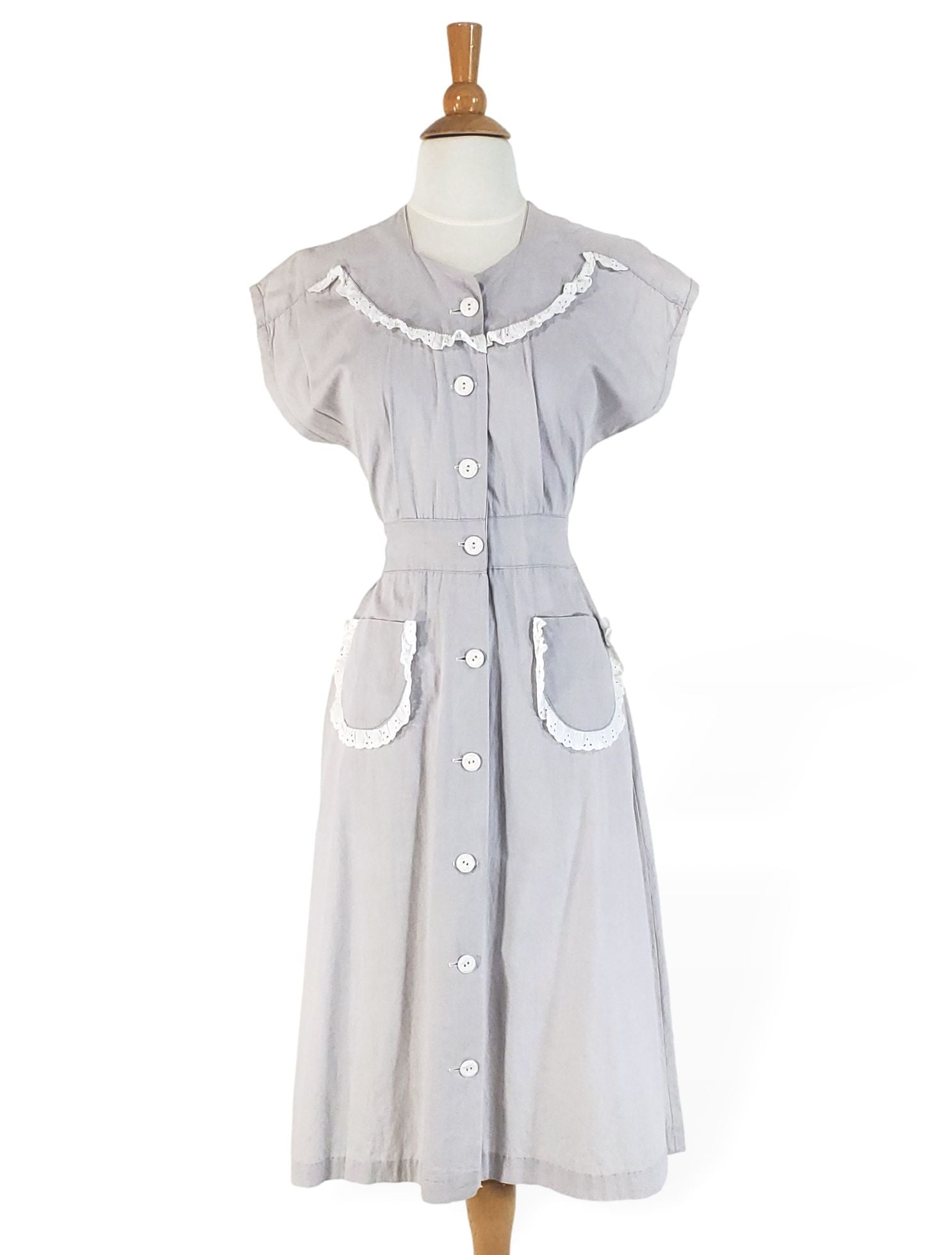 40s/50s Cotton House Dress Better Dresses Vintage 40s/50s Cotton House Dress Better Dresses Vintage