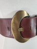 Brass buckle of 80s belt