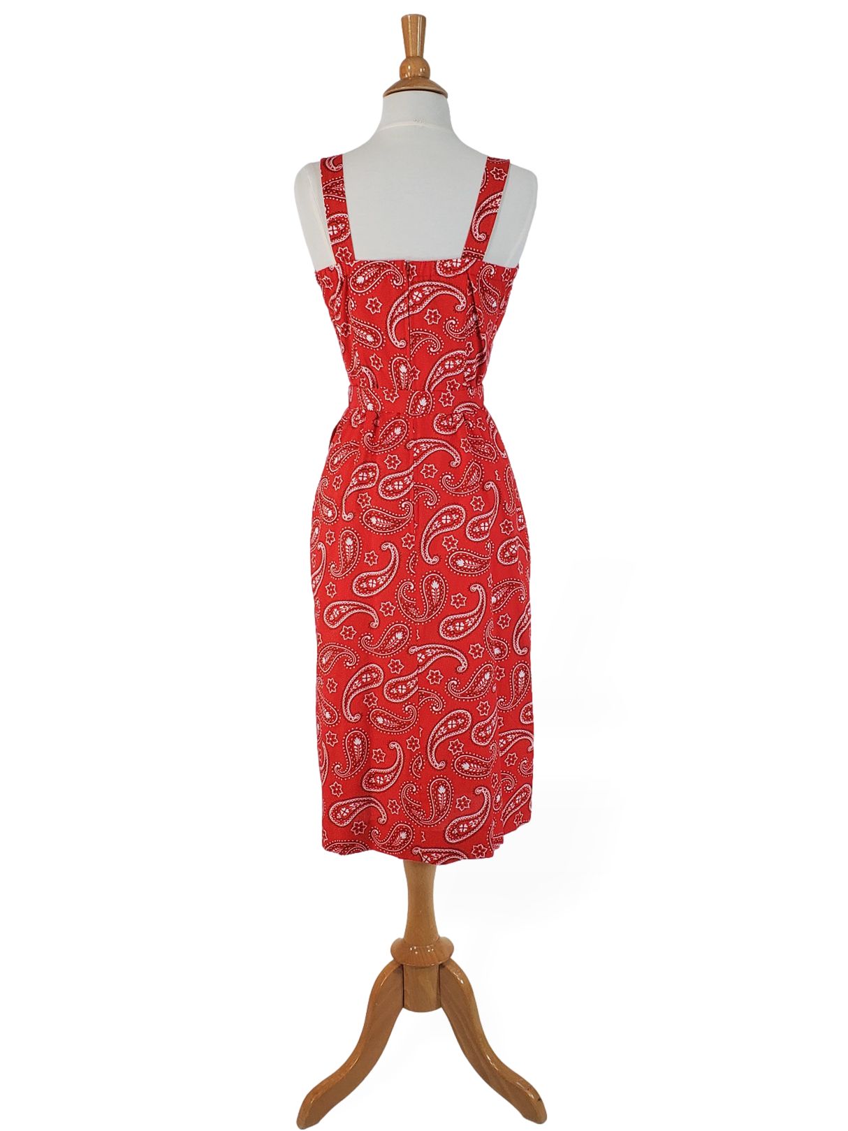 70s Does 50s Bandana Print Sarong Sundress – Better Dresses Vintage