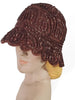 20s style vintage cloche in brown wool with sequins