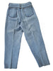 80s High Waisted Jeans, Embellished - med