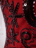 detail of beading on flapper-style dress