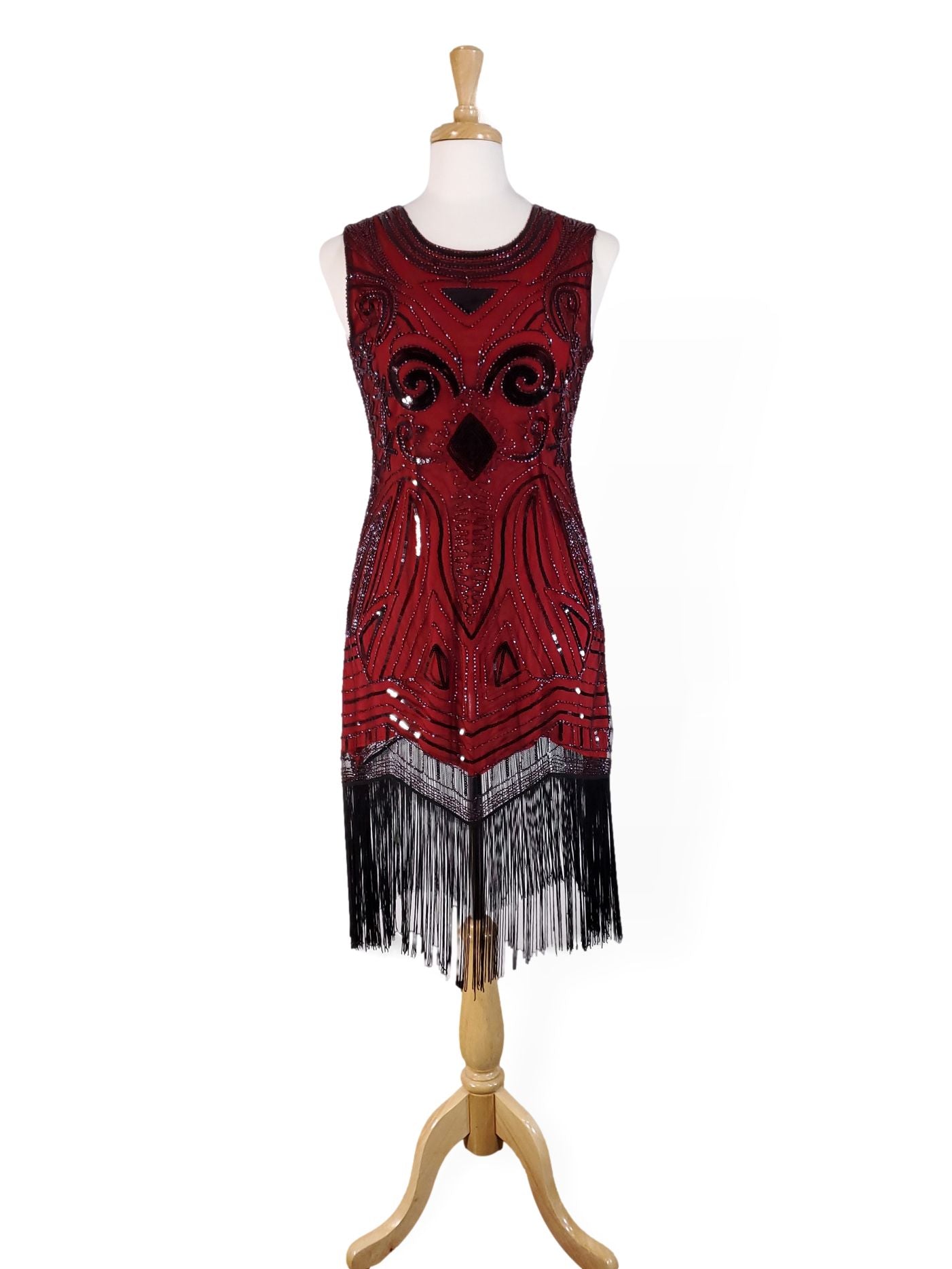 Modern 20s Style Beaded Flapper Dress - lg – Better Dresses Vintage