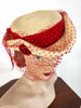 40s Veil Hat, top angle view