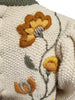 Embroidery on 1980s Hand-Knit Tyrolean Sweater
