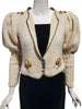 1980s Does 1890s Mutton Sleeve Cardigan Sweater