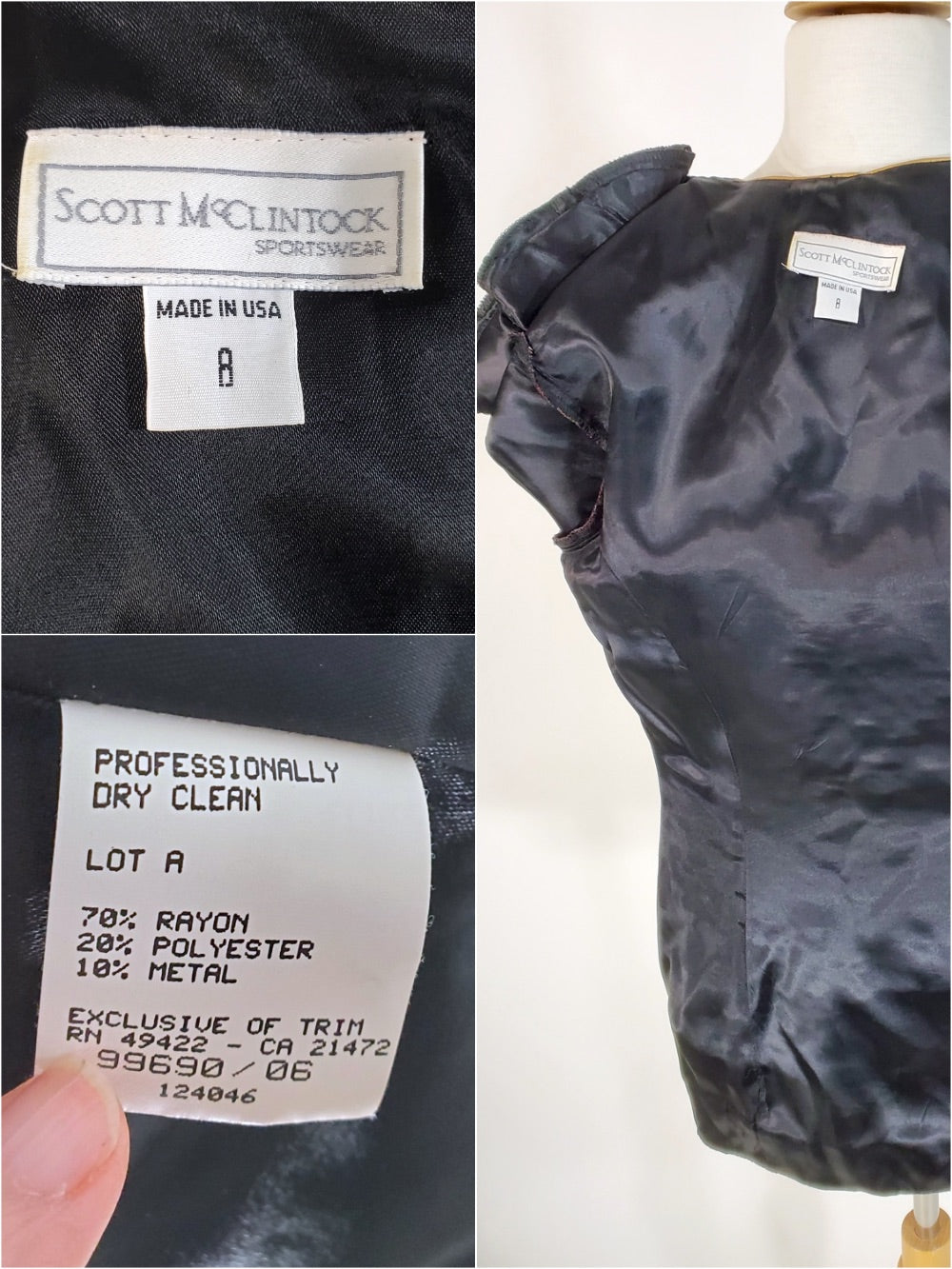 80s Scott McClintock Brocade and Velvet Jacket - sm, med – Better Dresses  Vintage